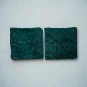 Plush Dark Green Pillow Covers 17"x17" By Surya Decorative Throw Cushion Emerald